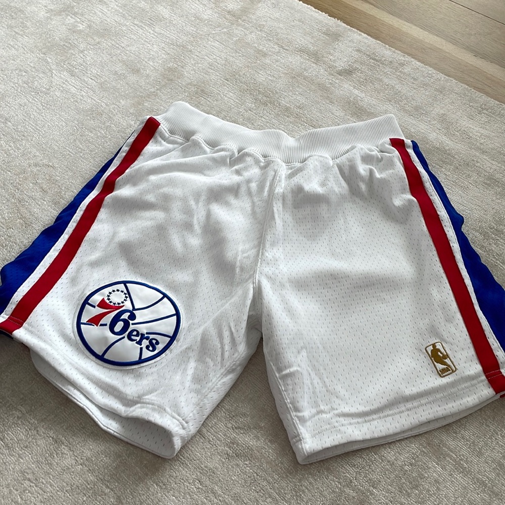 76’ers authentic basketball shorts